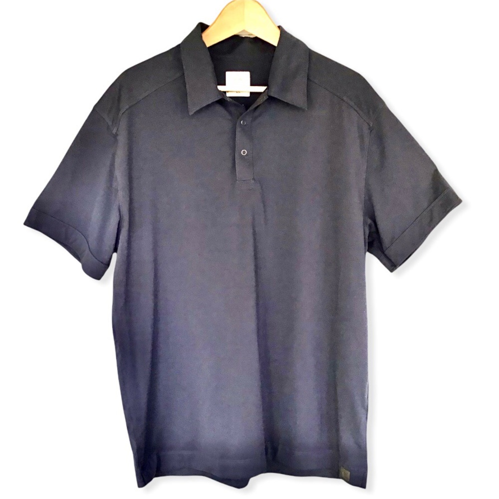 FIELD & STREAM | Gray Polo Shirt with Snaps Large